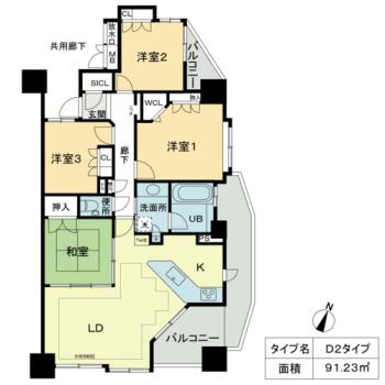 ベレーサ星ヶ丘の間取り