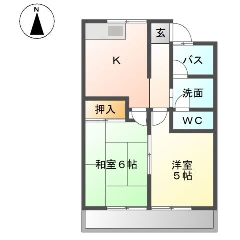 コーポ石川Ⅱの間取り