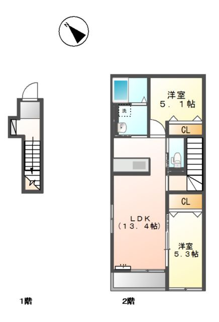 高針台フルールの間取り