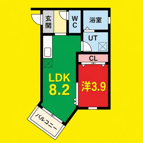 LeGioie太閤通駅4　名古屋市賃貸　仲介手数料無料の間取り
