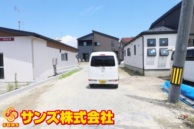 郡山市田村町金屋字宝蔵　　　３号棟　　　高瀬小学校、高瀬中学区の外観|南側から見た区画全体♪