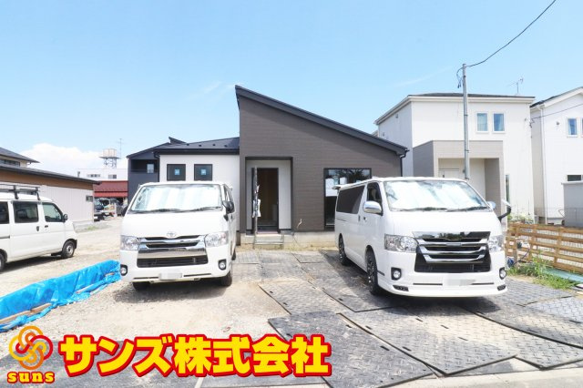 郡山市田村町金屋字宝蔵　　　１号棟　　　高瀬小学校、高瀬中学区の外観|南西側から見た外観♪