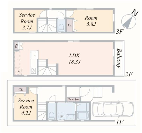 横浜市鶴見区東寺尾１丁目の新築一戸建の間取り|使い勝手の良い2SLDKの間取♪
お気軽にお問い合わせください。