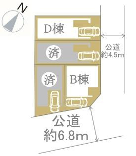 横浜市鶴見区東寺尾１丁目の新築一戸建の完成予想図|外観のイメージパースです。
スタイリッシュな外観で完成が楽しみです。
※背景や植栽はCGでのイメージになり、実際とは異なります。