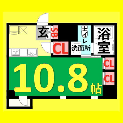 KDXレジデンス東桜I　名古屋市賃貸　仲介手数料無料の間取り
