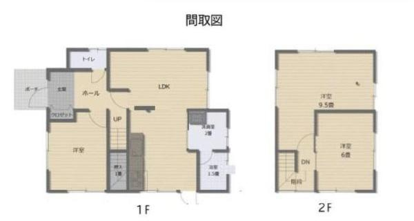 和歌山市中島　中古戸建の間取り