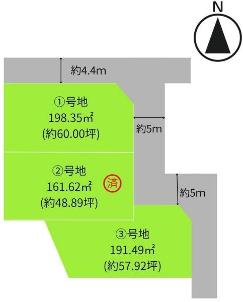 和歌山市今福1丁目分譲地（1号地の内容）