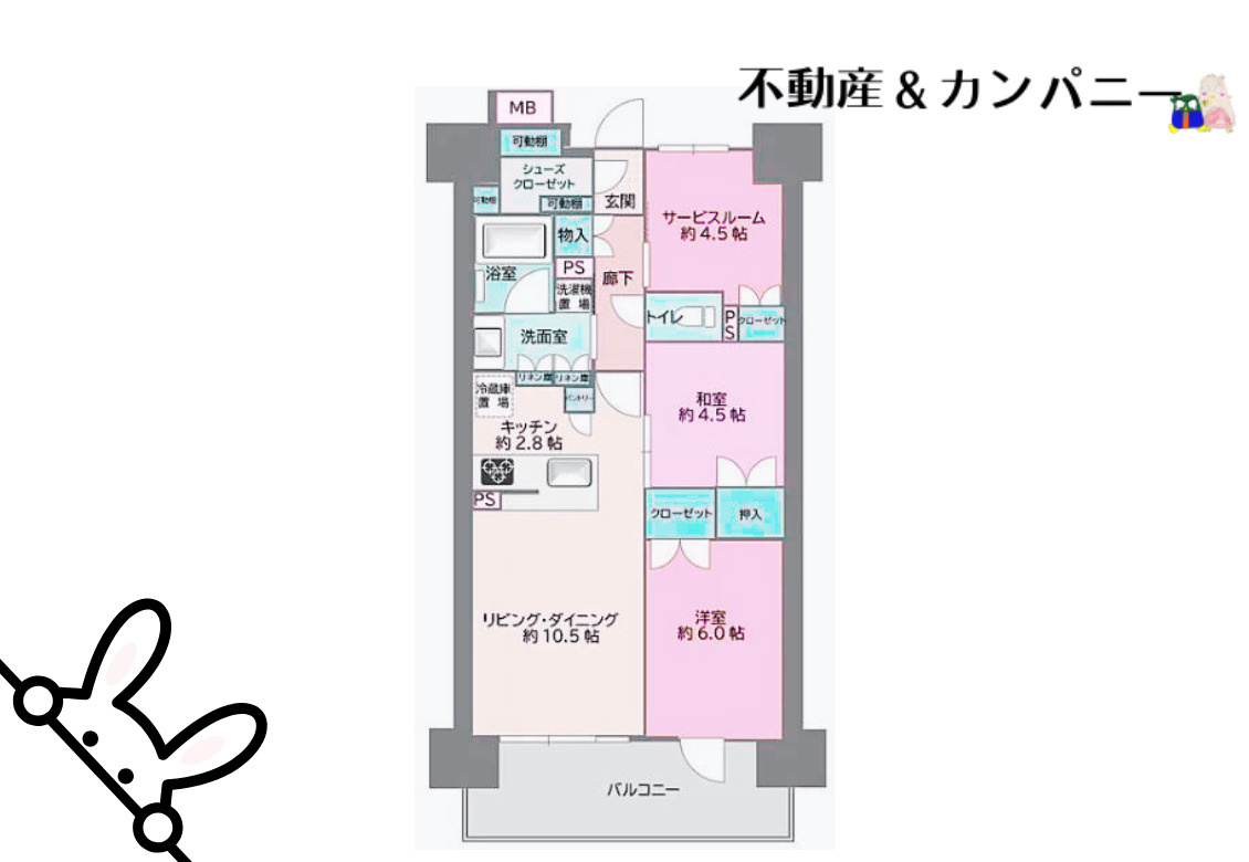 レーベン松山一番町THE TOWERの間取り