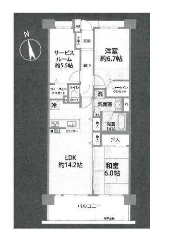 【間取り】 | コスモステージ戸田公園
