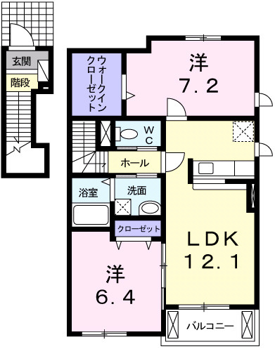 【間取り】 | プチテール・コートＥ