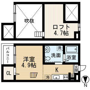 【間取り】 | Housing　Complex　T2(ハウジン