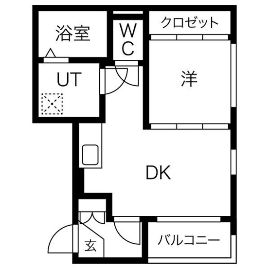 【間取り】 | ハーモニーテラス二番V