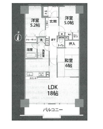 【間取り】 | ライオンズプラザ大宮
