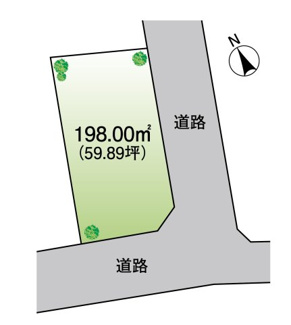 【土地図】 | グランファミーロ西広Ⅱ　土地　海士有木駅