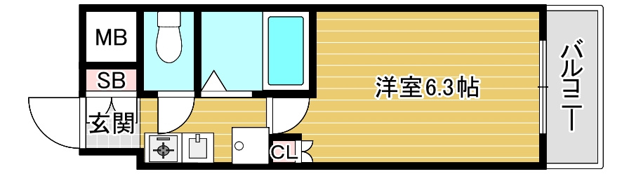 VERGER　ZENSHINの間取り