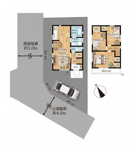 【間取り】 | 武蔵村山市学園1丁目　中古戸建