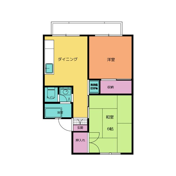 サンパーク三山Ｂ棟の間取り
