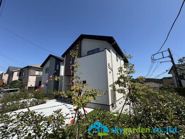 鎌倉市梶原１期　新築戸建　全２棟１号棟の外観|外観は落ち着いています