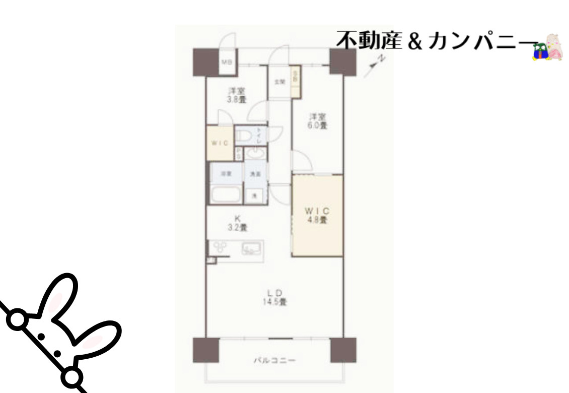 アルファステイツ市駅西の間取り