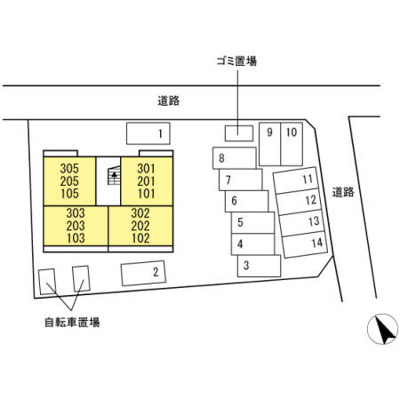 【区画図】 | D-room F.京町