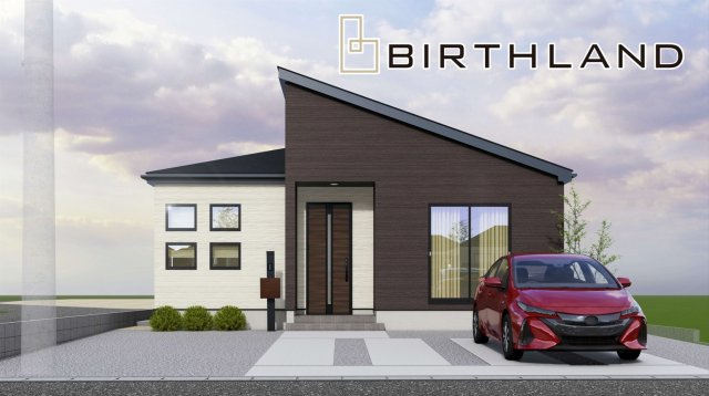 新築戸建・新築建売　郡山市田村町金屋字宝蔵　高瀬小・高瀬中の外観パース|【1号棟】完成予想図　2026年7月完成予定です！現地ご案内可能です♪
