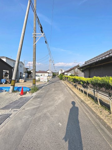 新築戸建・新築建売　郡山市田村町金屋字宝蔵　高瀬小・高瀬中の前面道路含む現地写真