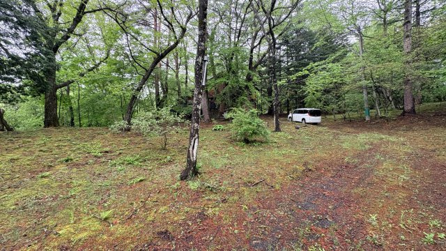 中軽井沢 千ヶ滝別荘地西区 古家付き土地の展望