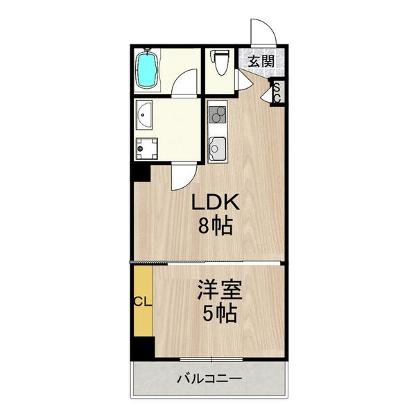 CITY SPIRE立売堀の間取り