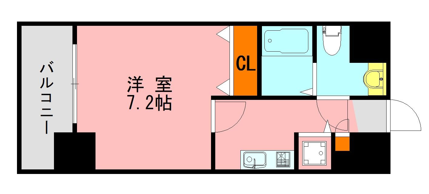アソシアグロッツォ博多セントラルタワーの間取り