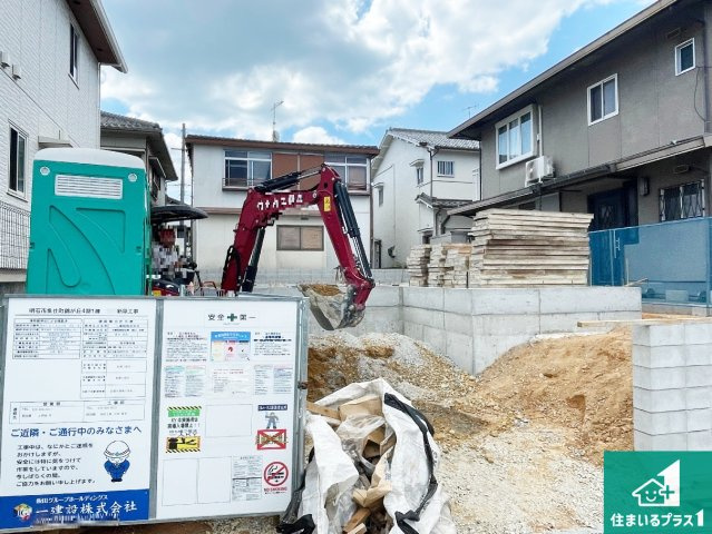 明石市魚住町錦が丘　第4期　新築一戸建ての外観|周辺は落ち着いた街並みの住宅地！子育てがしやすい住環境です！まだ未完成ですが、現地でしかわからない事もございます。是非一度ご覧ください。