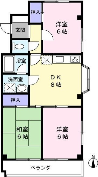 第2マルヤスハイツの間取り