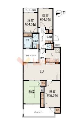 ガーデンヒルズ櫛原の間取り