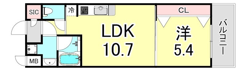 La　Douceur西宮北口の間取り