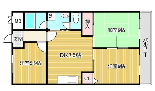 タナカハイツの間取り