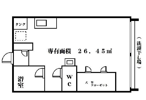 難波マンションの間取り