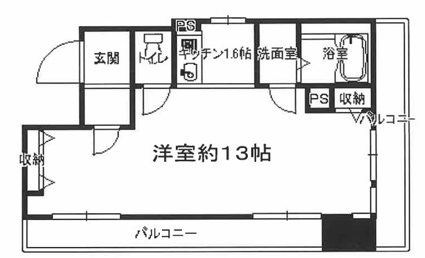 ダイアパレス神戸水木通の間取り