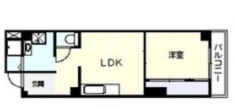 淺沼谷町マンションの間取り