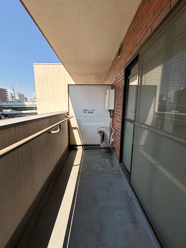 淺沼谷町マンションのバルコニー