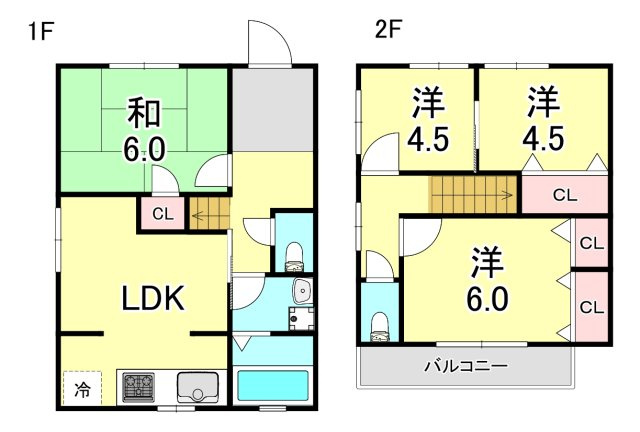 関守町３丁目戸建の間取り