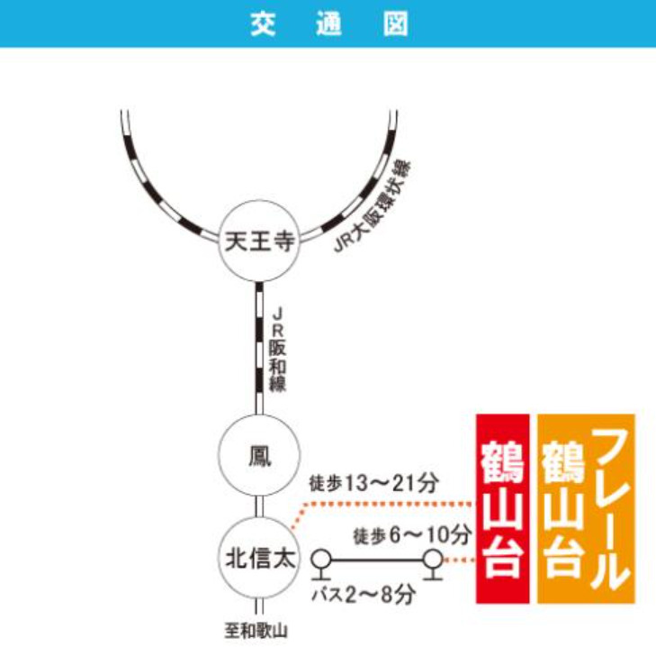 鶴山台18号棟の地図