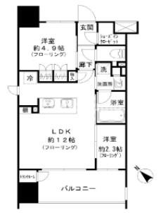 パークリュクス博多駅前 の間取り