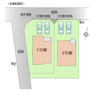 鎌倉市梶原１期　新築戸建　全２棟2号棟の区画図