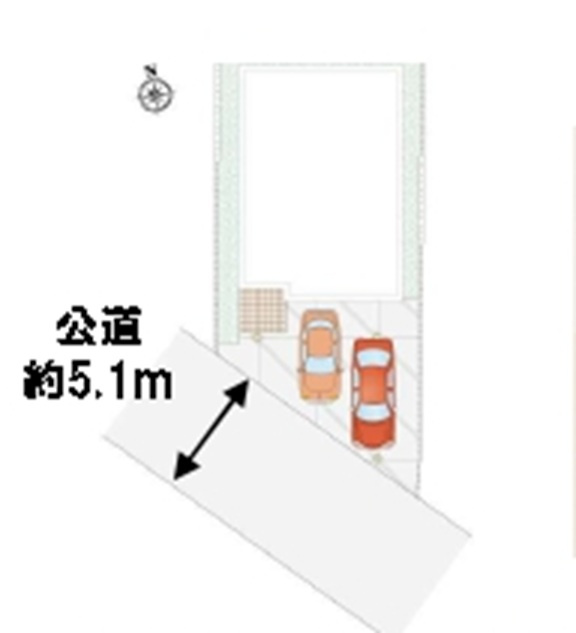 飯能市川寺・全12棟　新築一戸建　10号棟の区画図|【全12棟・10号棟】カースペース並列2台（車種制限あり）、南西道路に面し日当たり良好です。