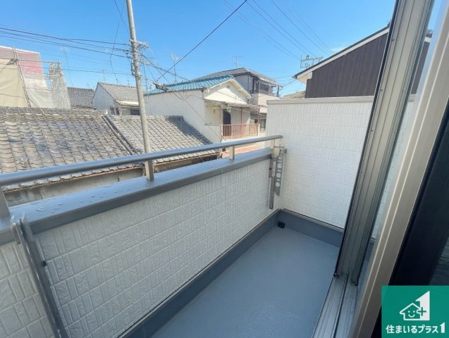 5日(土)6日(日)現地ご見学可能！　尼崎市大庄北　新築一戸建てのバルコニー|日当たりのよいバルコニー！お部屋が開放的に！