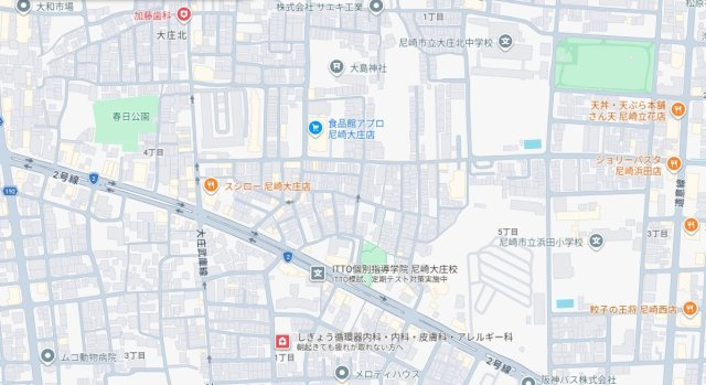 5日(土)6日(日)現地ご見学可能！　尼崎市大庄北　新築一戸建ての地図