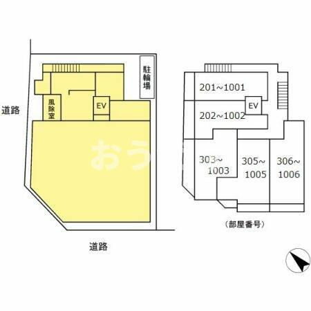 ベイサイドヒルズ関内の区画図