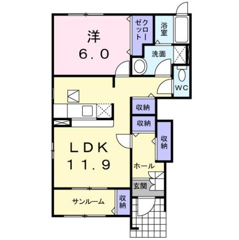 デイジーＡの間取り