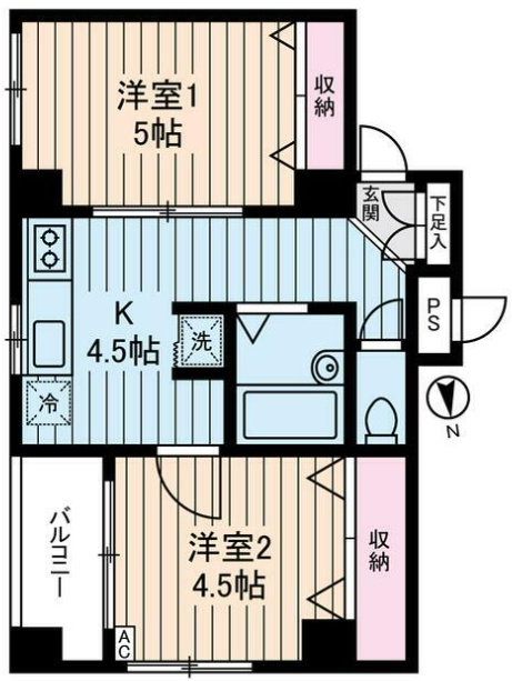 ネオッキャッスルオズの間取り