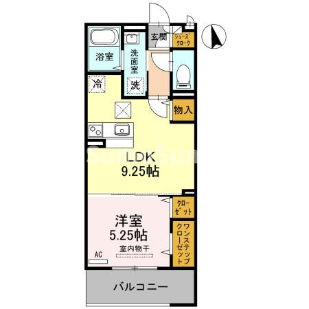 ヴィラ・デュオA棟の間取り