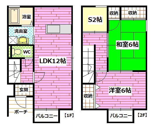 ファミーユ浦田壱番館の間取り